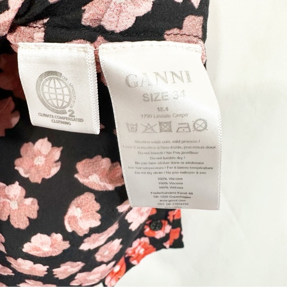 GANNI Lindale Button Down Floral Top - Picture 13 of 14